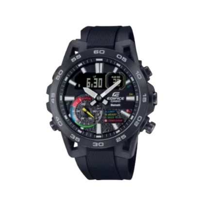 Casio Edifice ECB-40MP-1A Black Resin Band Men Watch